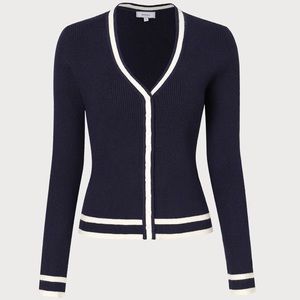 Rihoas v neck ribbed knit cardigan sweater S NWT